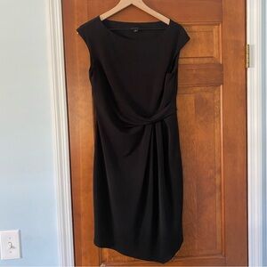 Black Ann Taylor Stretch Midi Dress